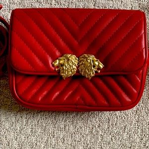Zara Red Crossbody and Waist Bag - Brand New